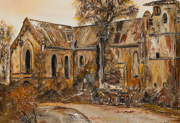 Airborne Collection - Destroyed Reformed Church - Oosterbeek 1944